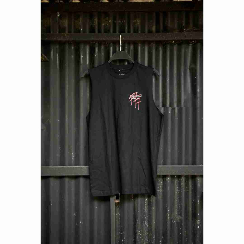 เสื้อยืดแขนกุด Jack Russel Klassik TJV-2/BK Sleeveless Black