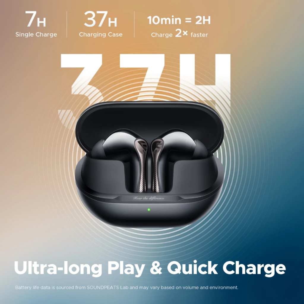 🇹🇭ประกันศูนย์ไทย 1 ปี SoundPEATS Air5 Pro / Air5 Lite / Air5 / Air4 หูฟังบลูทูธไร้สาย Hi-Res LDAC คุยชัด ตัดเสียงเงียบ