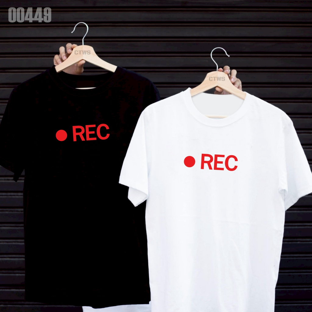 เสื้อยืดสกรีนลาย " REC " เสื้อยืดผ้า MICRO POLYESTER 100% เสื้อยืดผ้าไมโครโพลีเอสเตอร์ 100%