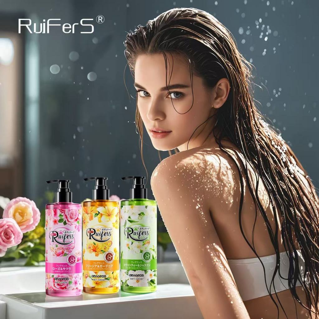 RuiFerS เจลอาบน้ำกลิ่นกุหลาบ กลิ่นหอมติดทน น้ำหอมสำหรับผู้ชายและผู้หญิง เจลอาบน้ำให้ความชุ่มชื้น สดชื่น - รูปที่ 4
