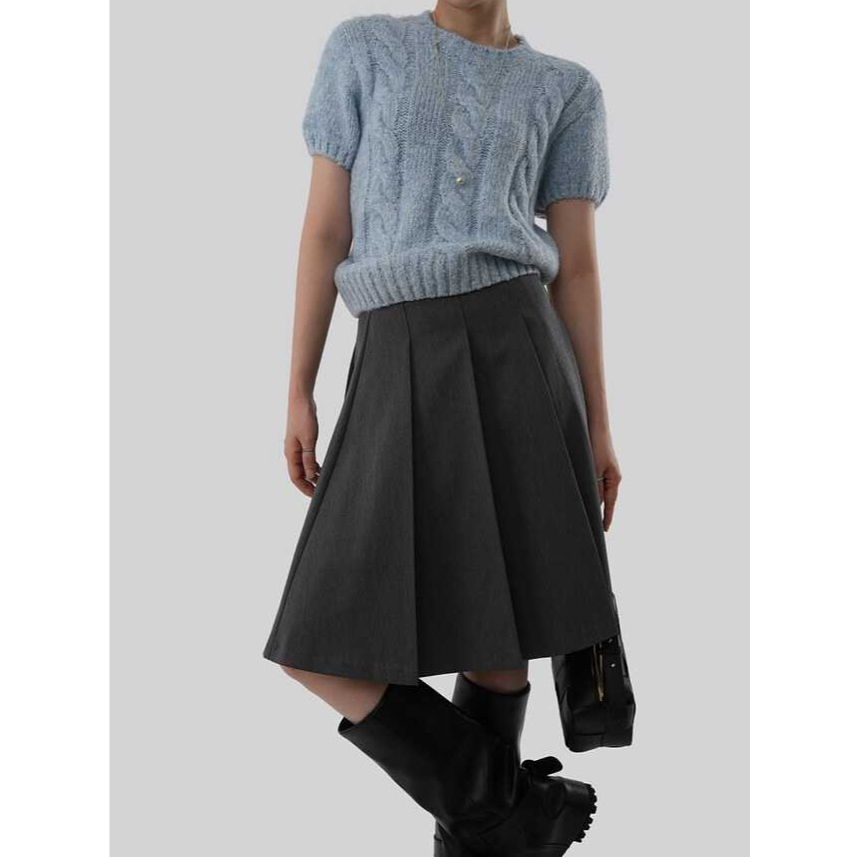 (PRE ORDER) g.glur | TEDDY PLEATED SKIRTS