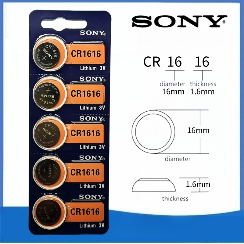 ของแท้ CR1616 ถ่านกระดุม SONY รุ่น CR2032 / CR2025 / CR2016 / CR1632 / CR1620 / CR1616 / CR1220 3V L