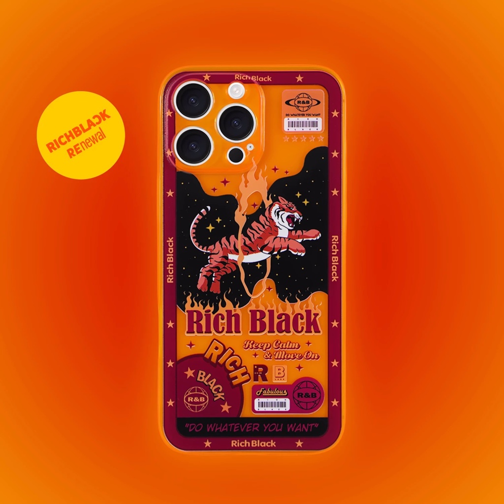 RichBlackcase แท้ (มีประกันสินค้า) Lucky Tiger New version ส่งฟรี เคสไอโฟน 17/17Pro/17Promax/Air