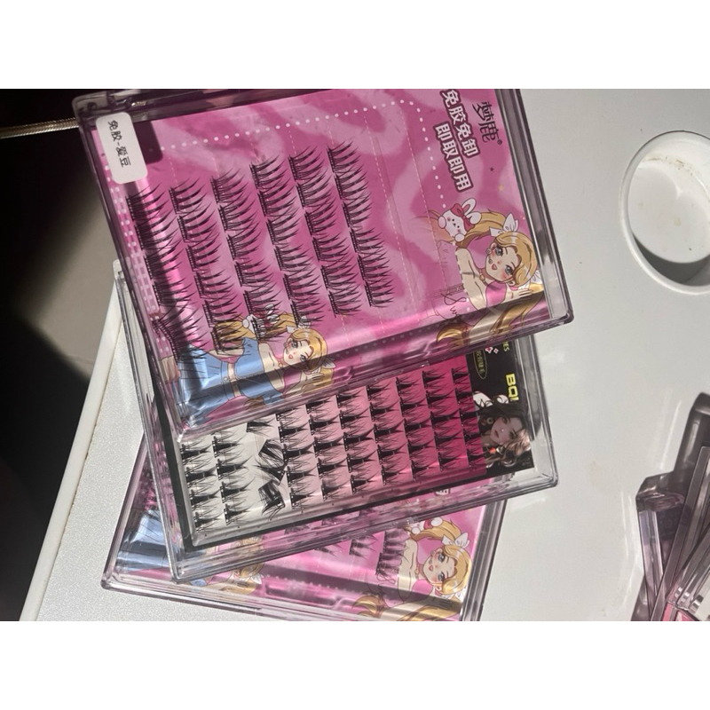 BQI ขนตาปลอม มีกาวในตัว 3 ชิ้น