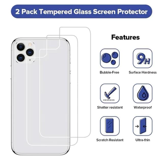 💖💖💖💖ฟิล์มกระจกหลัง สำหรับ iphone 11 15 14 13 12 Pro Max XR 13 11 12 14 15 Pro X XS 7 14 15 Plus SE2