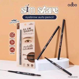 ดินสอเขียนคิ้ว สลิม เชป ออโต้ล็อค odbo Slim Shape Eyebrow Auto Pencil ( มีให้เลือก 4 สี ) #OD703