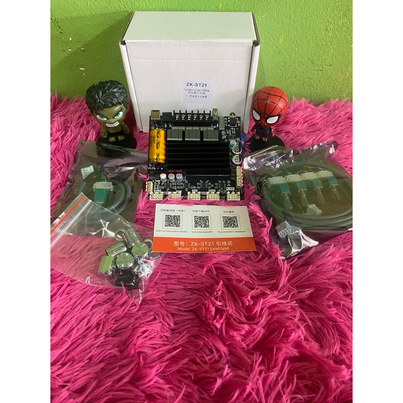 ZK-ST21  ย้ายวอลุ่มของแท้ 100+100+200วัตต์ แอมป์จิ๋วบลูทูธ