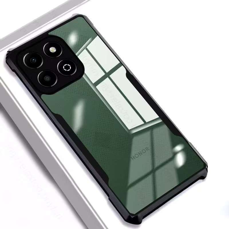 Honor X8c/Honor X5b/Honor X5b Plusตรงรุ่น(ส่งในไทย)เคสกันกระแทกขอบสีหลังใสHONOR X8c/HONOR X5B/HONOR 