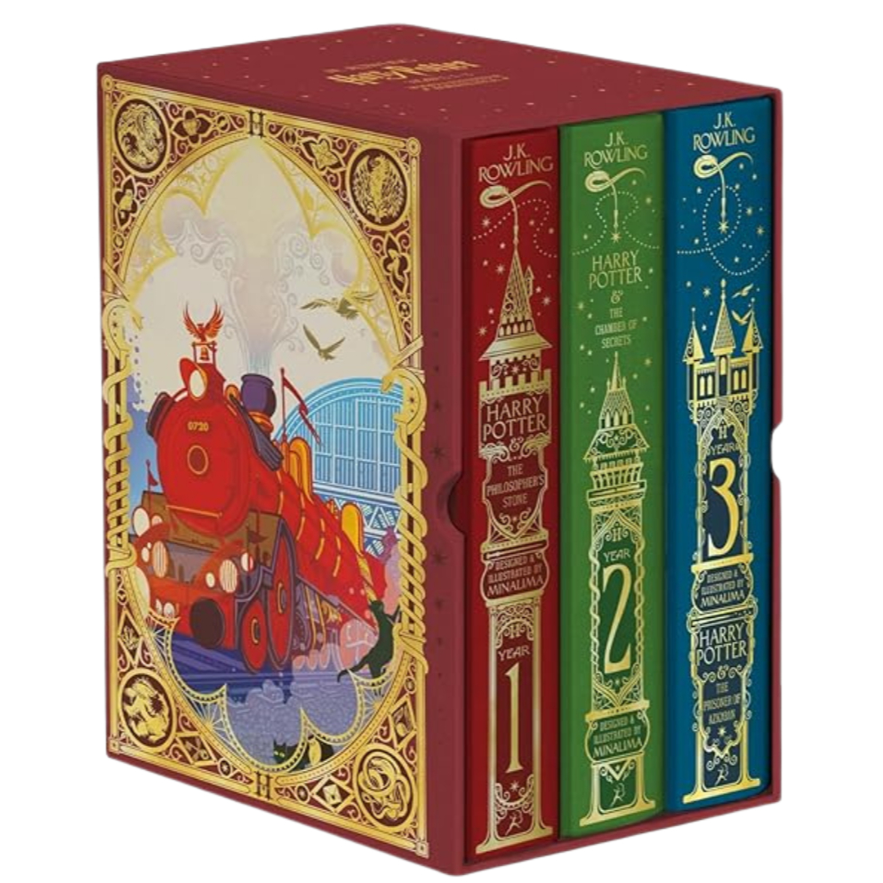 HARRY POTTER 1-3 (BOX SET) (MINALIMA EDITION) (HC) : J.K. ROWLING - 9781526680068