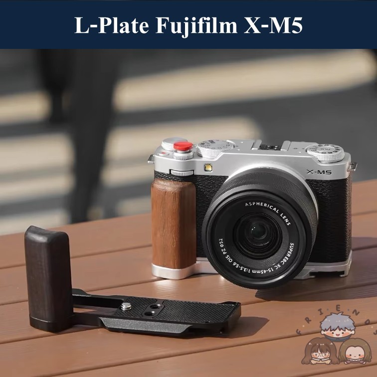 L-PLATE สำหรับ Fujifilm X-M5 / L PLATE Fuji XM5 / Fujifilm XM5 HAND GRIP XM5 LBRACKET PLATE