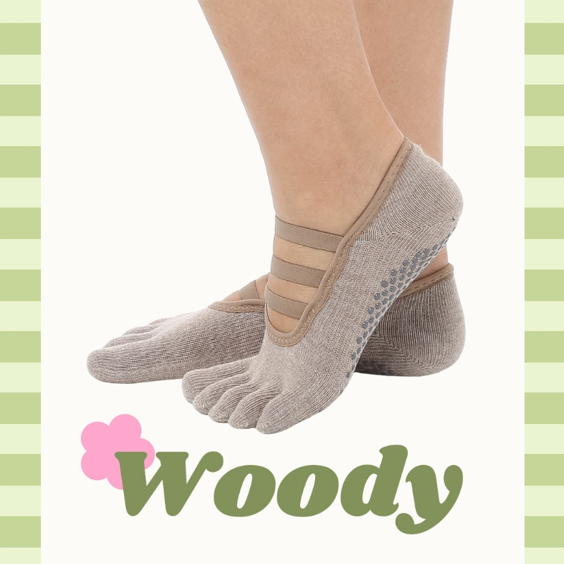 Thumb Toe Woody II ถุงเท้าพิลาทิส นำเข้าจากเกาหลี