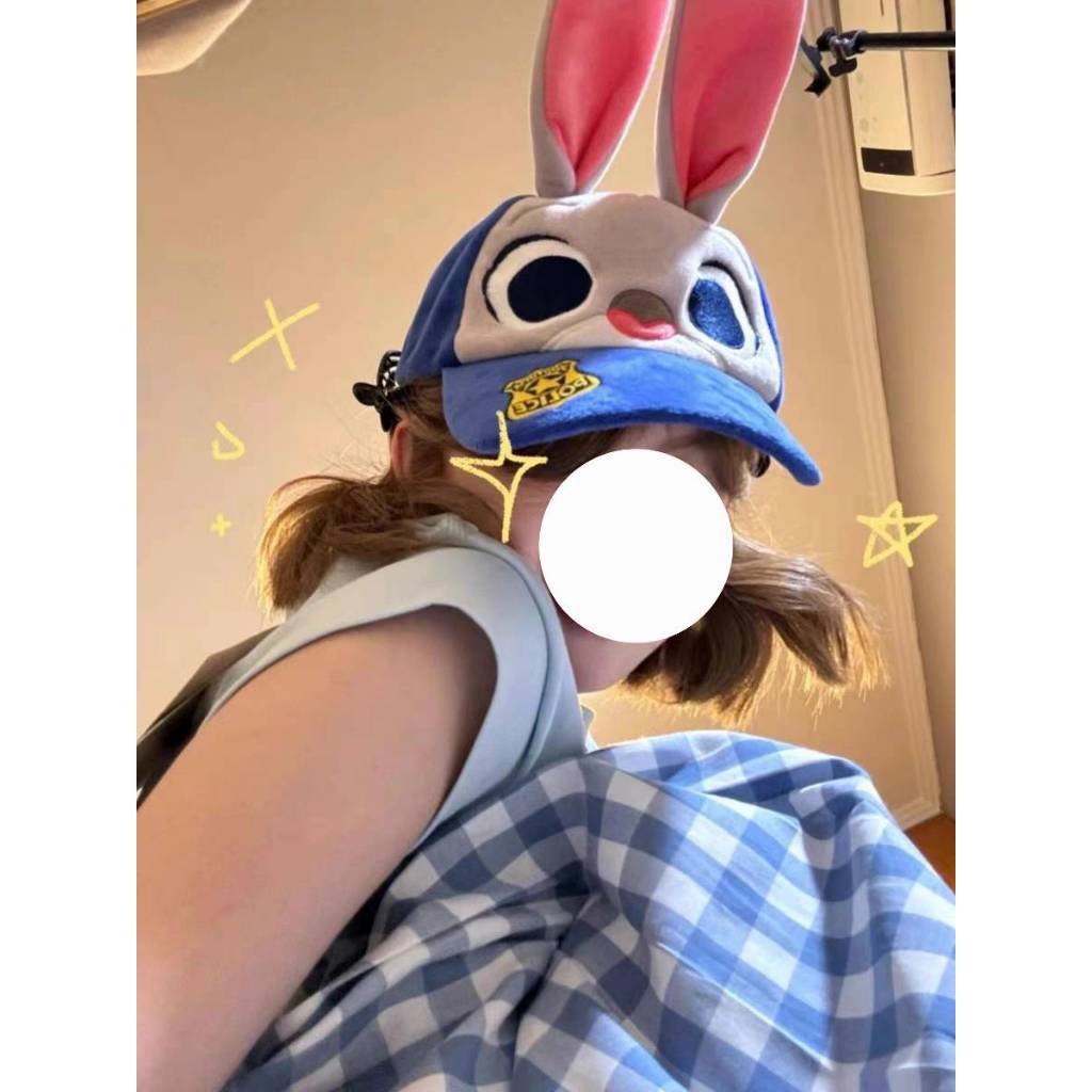 [พร้อมส่ง จาก กทม]หมวกแก๊ป ลายกระต่ายจูดี้ ซูโทเปีย zootopia รุ่นผู้ใหญ่