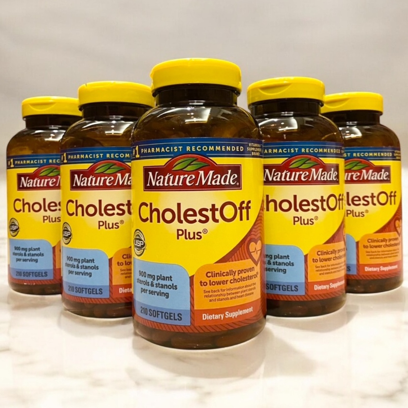 Exp.09/2027🔥🔥Nature Made CholestOff Plus 210 Softgel