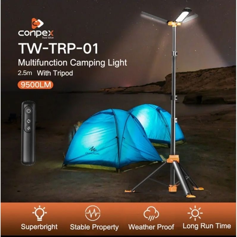 ไฟ Camping Cob รุ่นใหม่ล่าสุด สูง 2.5เมตร ปรับแสงได้2สี แสงเหลือง/แสงขาว (สินค้าพร้อมส่งจากไทย) ราคาถูก Shopee Lazada