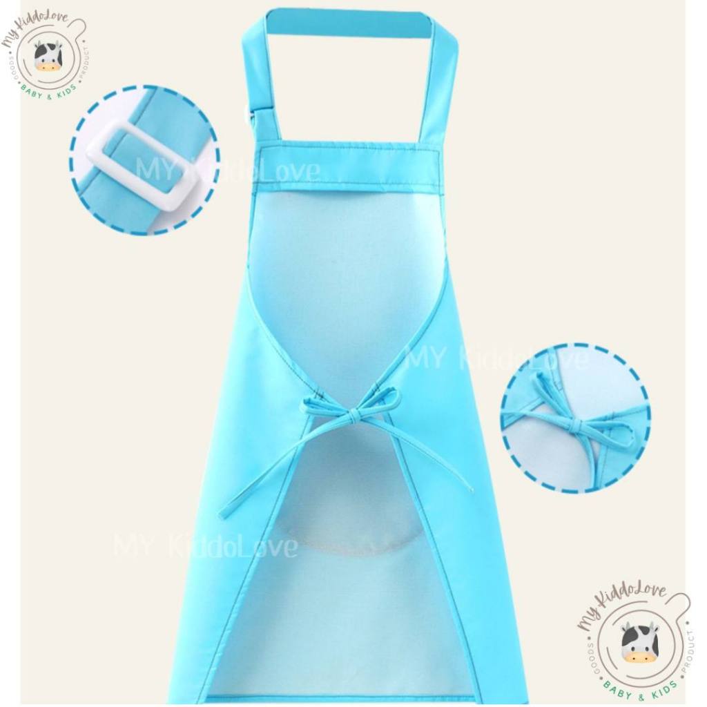 *พร้อมส่ง* ผ้ากันเปื้อนสำหรับเด็ก ผ้ากันเปื้อนทำกิจกรรมสำหรับเด็ก 4-15 ขวบ - รูปที่ 3