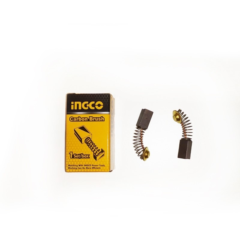 INGCO แปรงถ่าน (Carbon Brush) สำหรับเครื่องมือช่าง สว่าน หินเจียร์ สกัดื เลื่อยจิ๊กซอ แท่นตัด เครื่องดูดฝุ่น