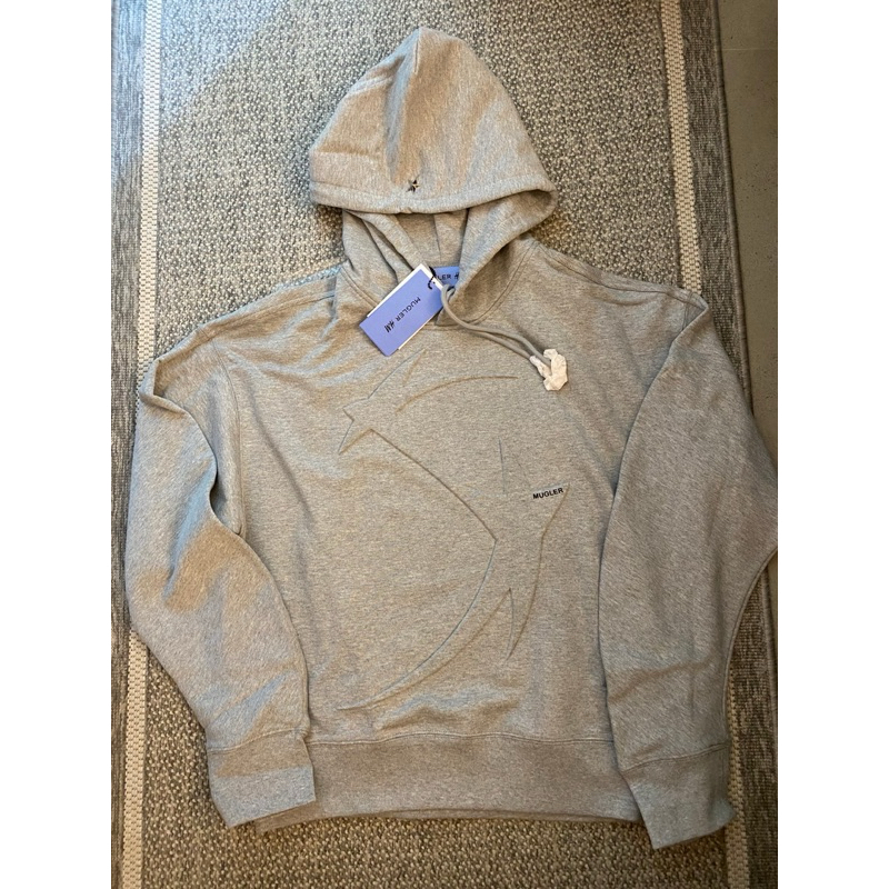 H&M x Mugler star motif hoodie size M ของใหม่ มือ 1