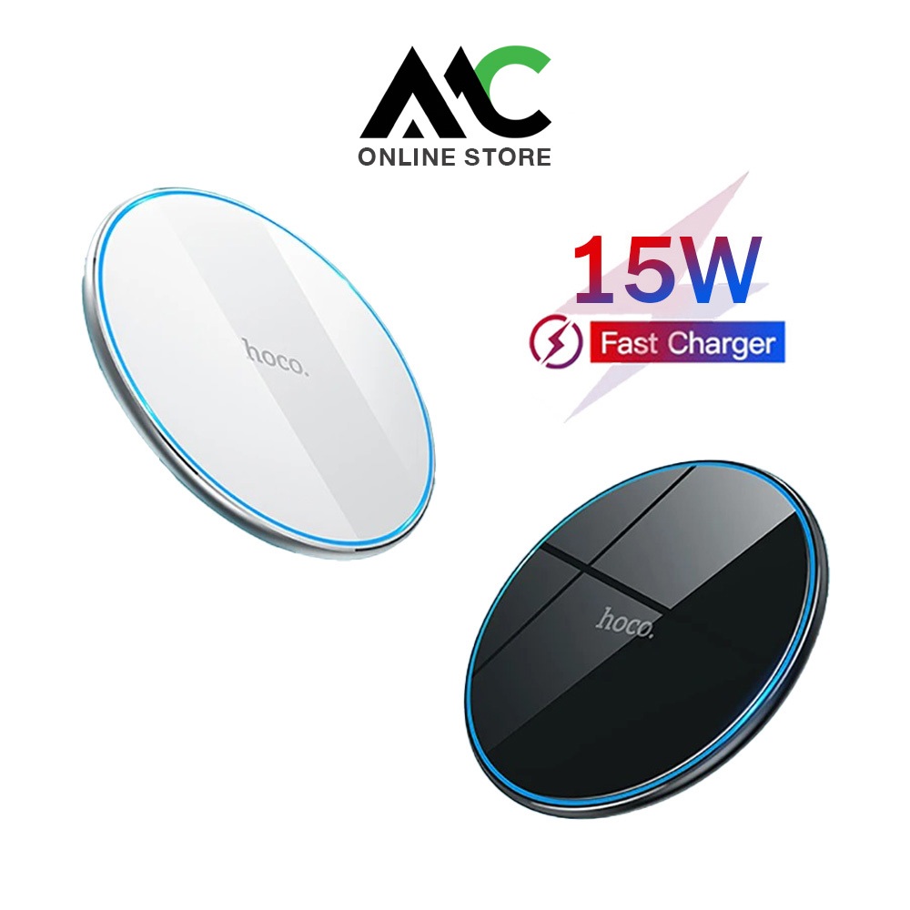 Hoco CW6 Pro Wireless Fast Charger 15W แท่นชาร์จไร้สาย (สีดำ)