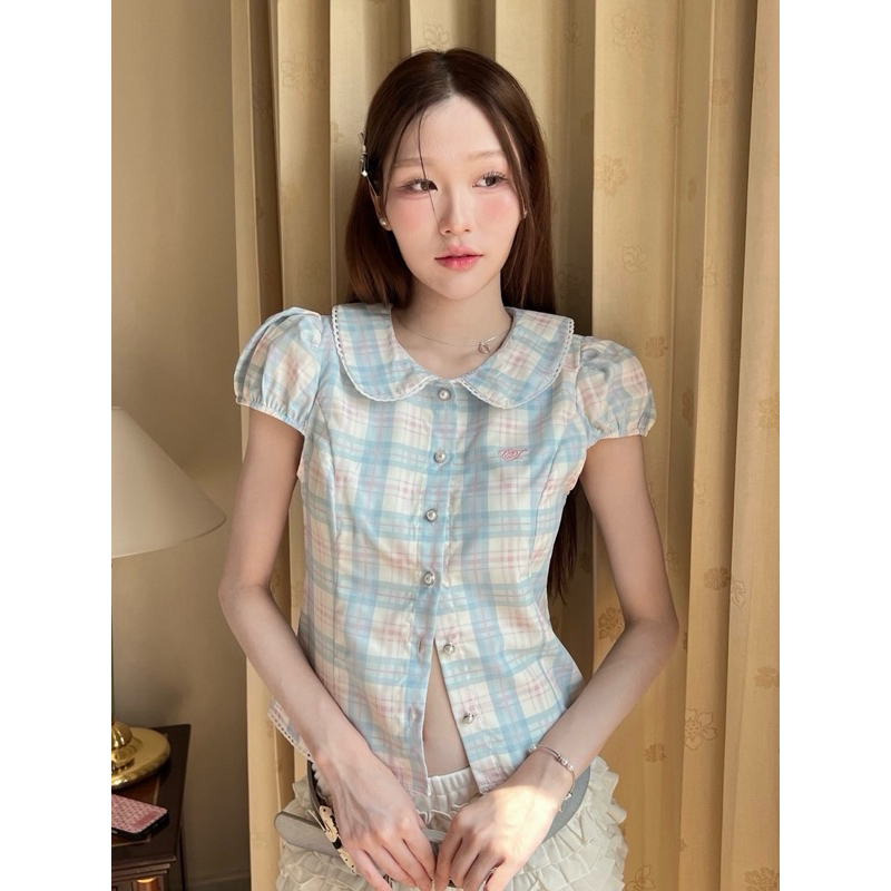 (New in pack) Cintage♡ CT2054 เสื้อจั้มแขนlunar8947 💖 สี Angel ice(lunar) Size S/M/L