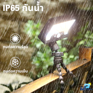 Solar Light ไฟโซลาเซลล์ขาตั้งปลาหมึก แสงไฟสีขาว แสงไฟสีเหลือง ไฟพลังงานแสงอาทิตย์ LED 92 ดวง พร้อมส่ง