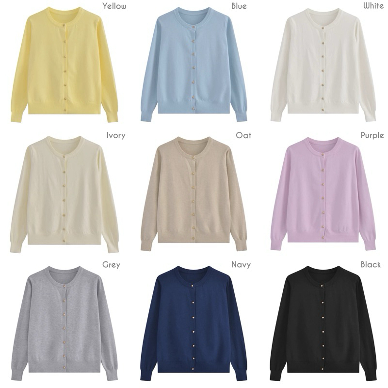 🍋 𝐍𝐚𝐧𝐚 𝐜𝐚𝐫𝐝𝐢𝐠𝐚𝐧🍋  เสื้อไหมพรม cardigan น้องใหม่ รุ่นนี้คือสีละมุนน่ารักมากกก ผ้านุ่มนิ่ม