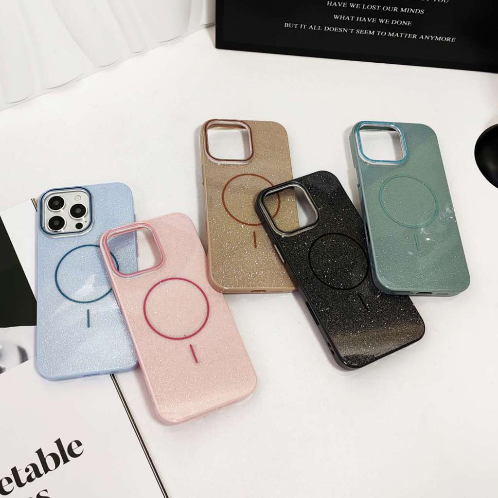 เคสกากเพชร ชาร์จได้ รุ่น i11 11promax i12 12 promax 13 13promax 14plus i14 promax i15 promax i16 promax 16plus