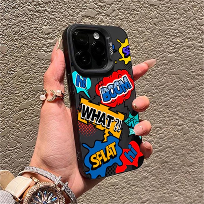🔥ส่งจากไทย🔥ไอเดียกราฟฟิตี้อินเทรนด์ เคส IPhone 15 11 13 14 16Pro Max XR พสัส13 12 Pro 7 8 Plus SE X Xs Max Hard Case