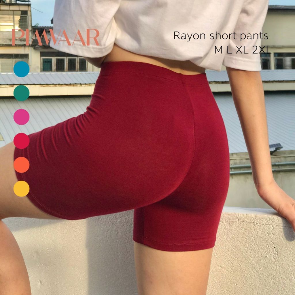 [M-2XL] Rayon short pants กางเกงซับในขาสั้น ผ้าเรยอน สี Summer นุ่มสบาย - PIMWAAR