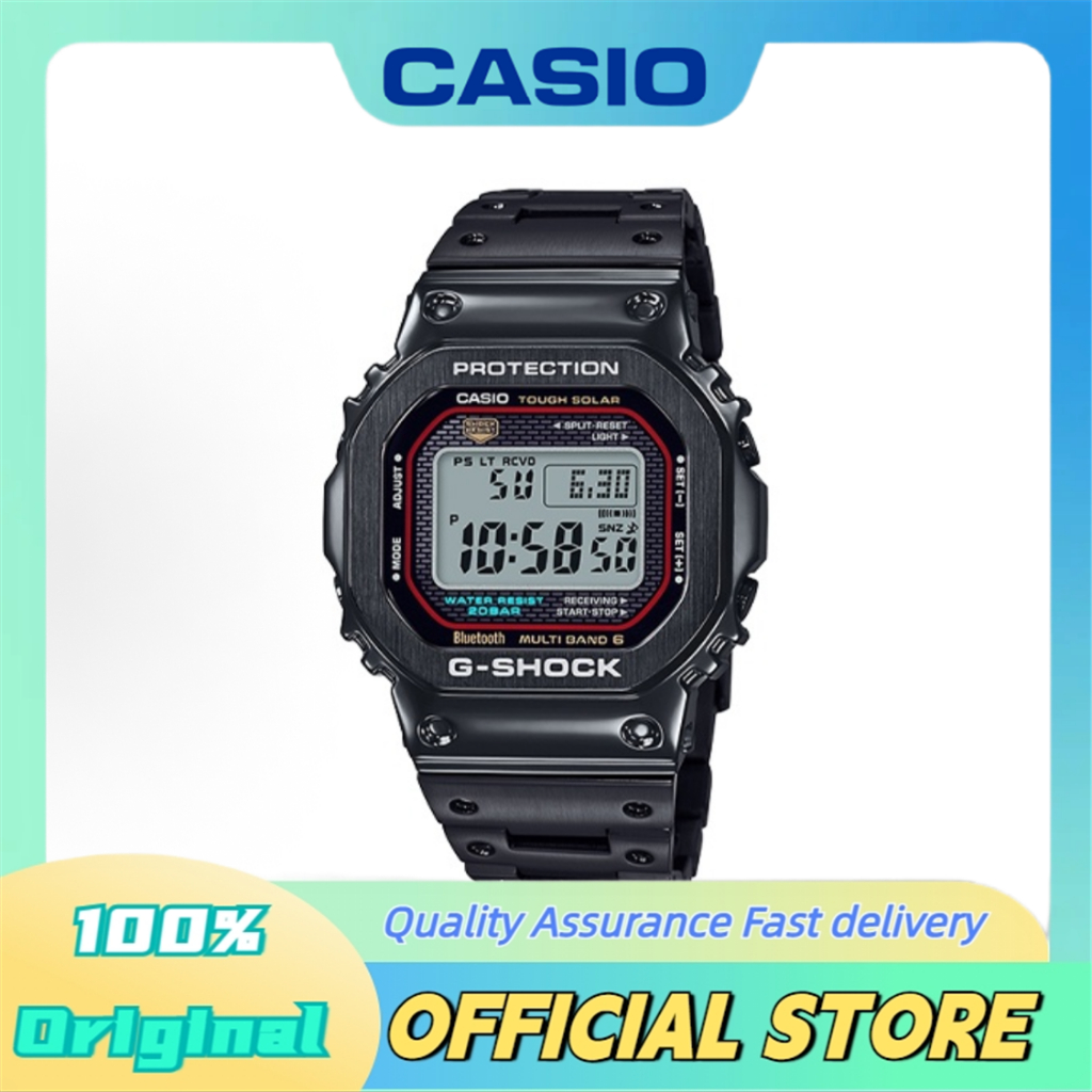 CASIO นาฬิกาแบบดิจิตอลกันน้ำสำหรับทุกเพศ หน้าปัดสีเทาDW-5000R-1APR