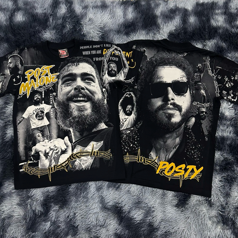 เสื้อยืดOVP  Post Malone ป้าย Theroxx ผ้าคอตตอน 100