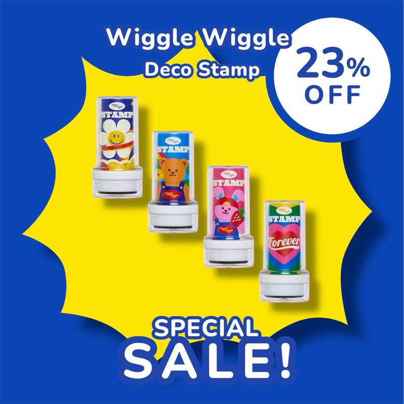 ✅ ขายดี Wiggle Wiggle Deco Stamp ที่แสตมป์ตกแต่ง ลายน่ารัก เอกลักษณ์เฉพาะวิกเกิ้ลวิกเกิ้ล