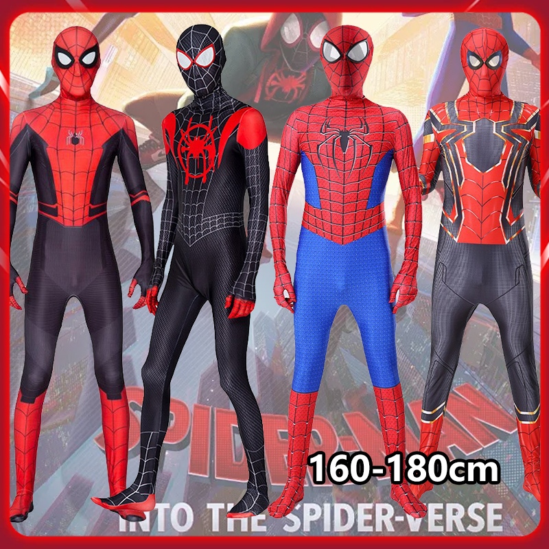🔥ส่งไว จาก กทม🔥ชุดสไปเดอร์แมนผู้ใหญ่ Spider Man spidermanผู้ใหญ่ Black Panther Iron Man Spider Gwen คอสเพลย์ Zentai Jump