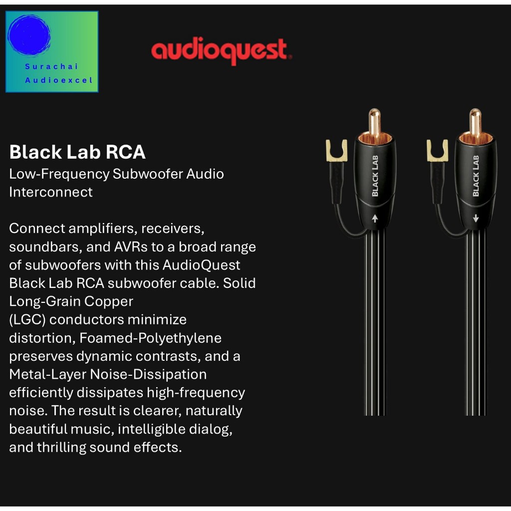 AUDIOQUEST : BLACK LAB SUB (12.0M)
