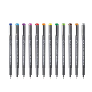 ปากกาจุด Pigment จุดเส้น 0.3-0.5 มิล หลากสี จาก Staedtler / ด้าม