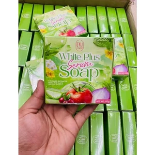 สบู่ครูเบียร์ สบู่ผัก Nuya White Plus Serum Soap ขนาด 60กรัม