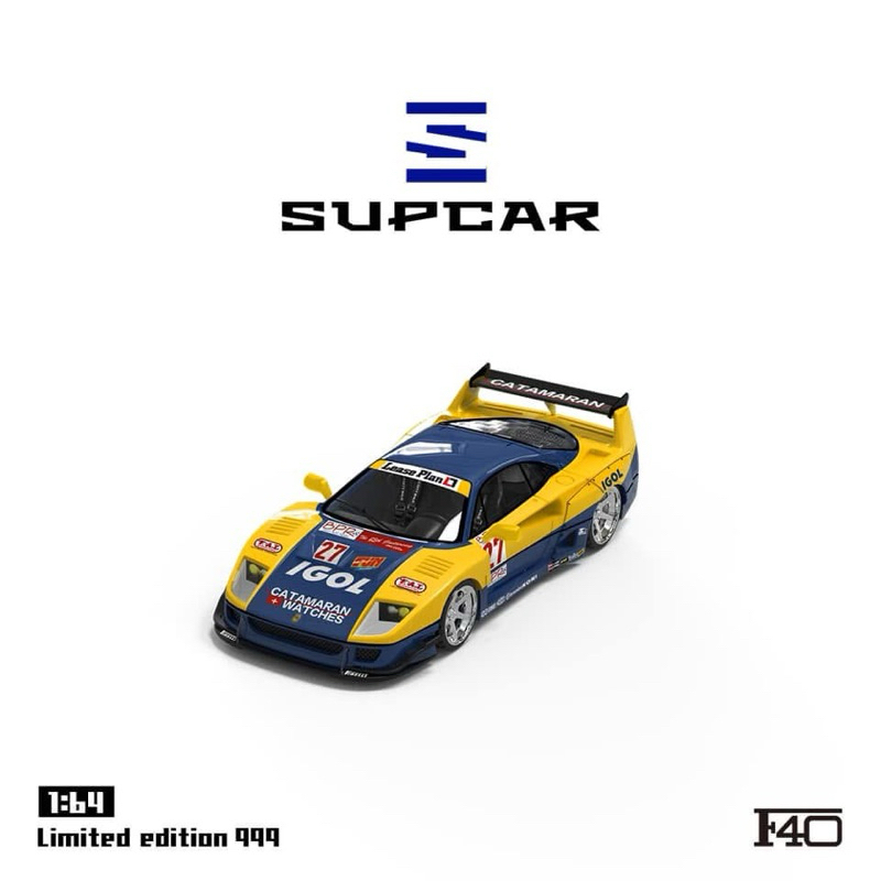 🔹Ferrari F40 Scale 1:64 ยี่ห้อ Supcar