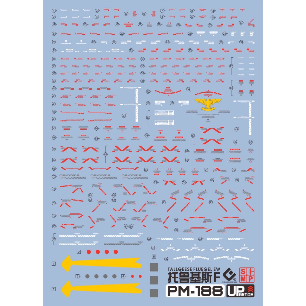 Monster Water Slide Decal MG 1/100 Tallgeese Flugel EW