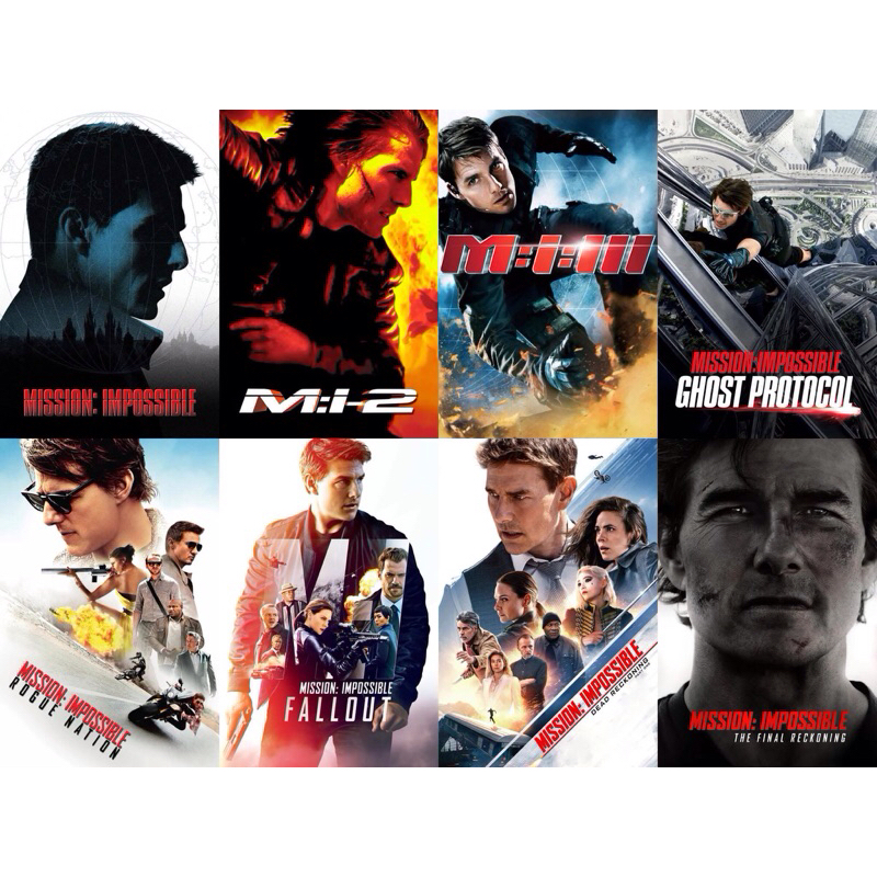 โปสเตอร์ Mission: Impossible 1-8 TomCruise ขนาด 11.5 X 16.5 นิ้ว