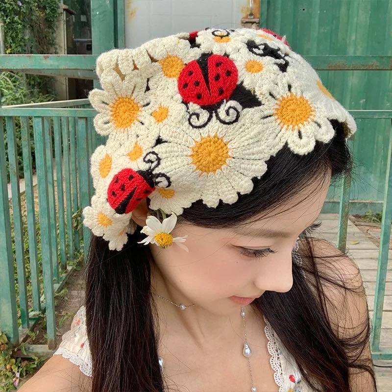 พร้อมส่ง!!H19: ผ้าโพกผมเต่าทอง