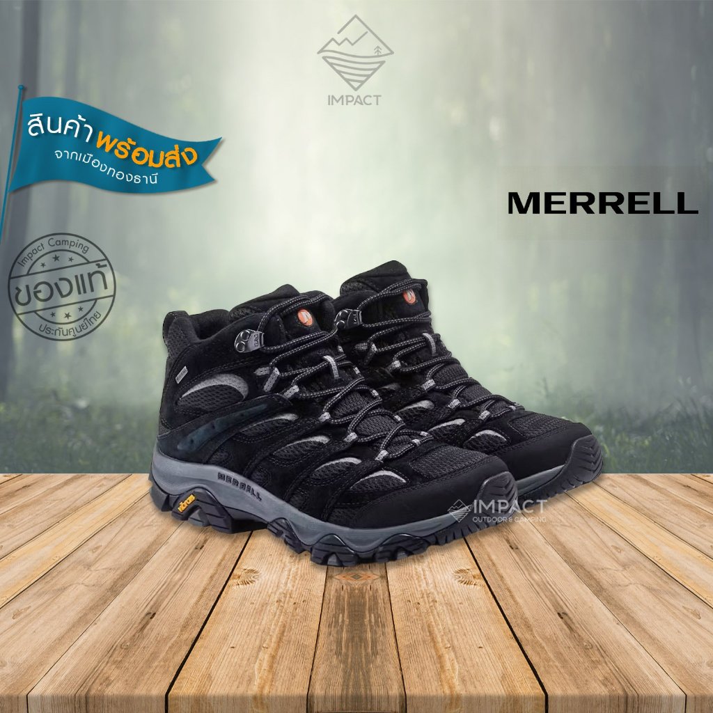 รุ่นใหม่ ปี 2025  : รองเท้าเดินป่าหญิง Merrell MOAB 3 MID GTX
