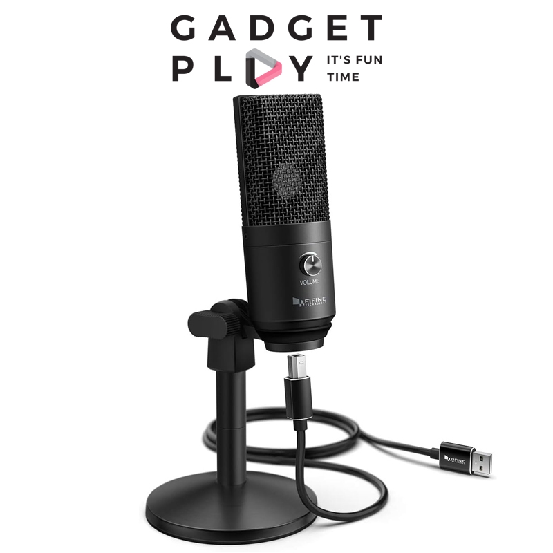 [กรุงเทพฯส่งด่วน] FIFINE K670B ไมค์ USB คอนเดนเซอร์เสียงใส พร้อม Gain Control สำหรับพอดแคสต์/สตรีม