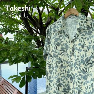 เสื้อเชิ้ตแขนสั้นลายดอก takeshi