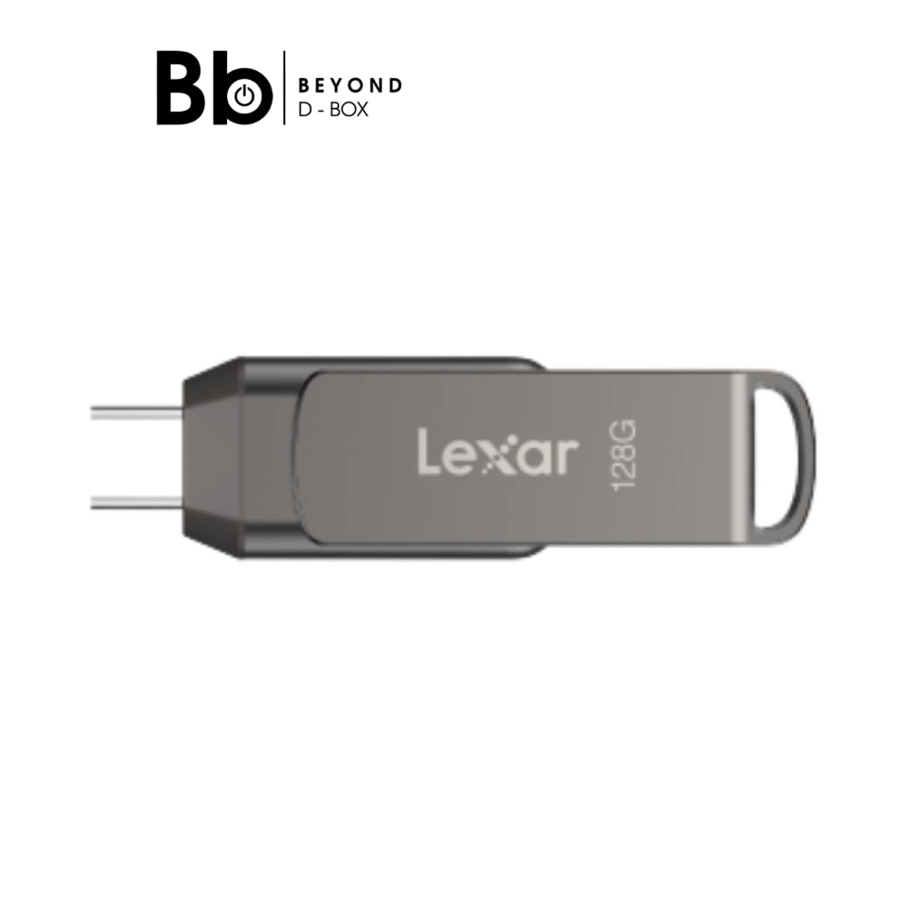 แฟลชไดร์ฟ Lexar Dual Drive D400 USB Type-C 128GB by BB Beyond D-Box