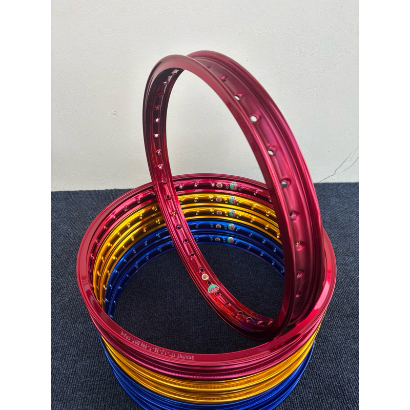 ล้อ AKRONT รางน้ำ แดง 1.2-17/17 ล้อมันกุ้ง🦞