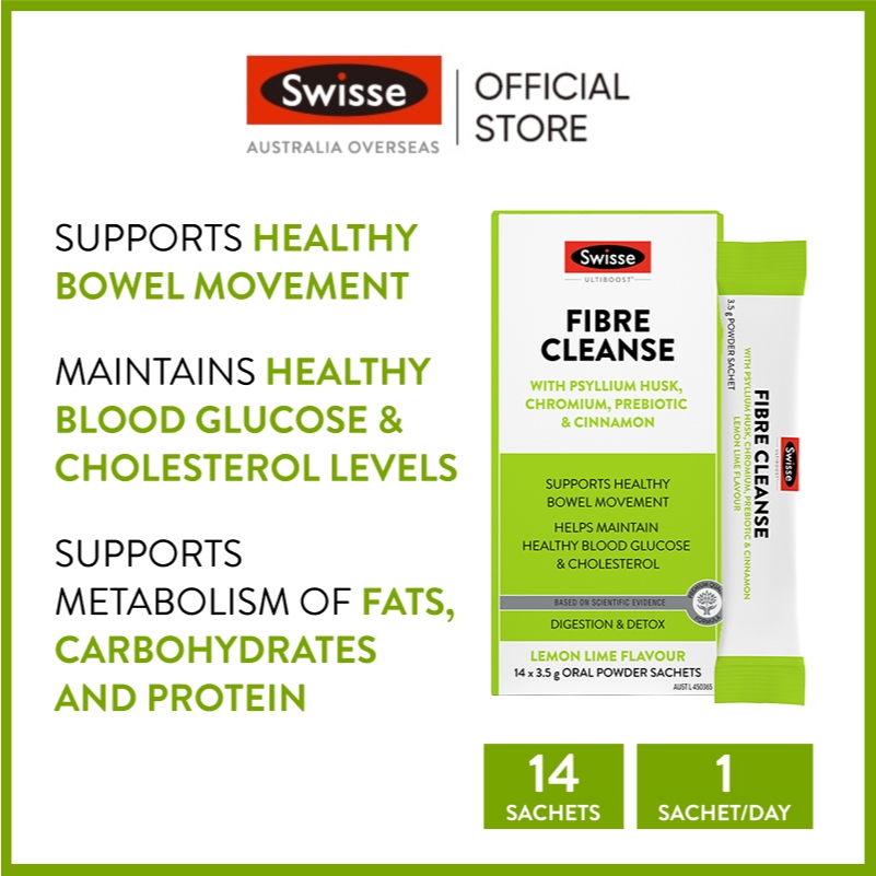 Swisse Ultiboost Fibre Cleanse Powder Sticks ผงไฟเบอร์ทำความสะอาด (14 ซอง x 3.5 กรัม) x 2 Boxes (EXP:02 2027) [ระยะเวลาส่ง: 5-10 วัน] - รูปที่ 5