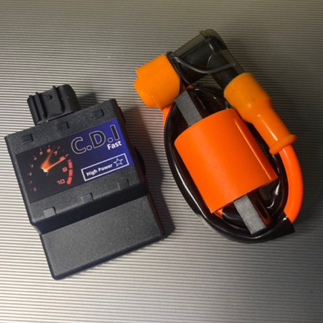 กล่องไฟแต่ง Spark110+คอยล์แต่ง สปาร์ค110 พร้อมปลั้กหัวเทียน รถคาร์บู ใส่ได้ทุกรุ่น