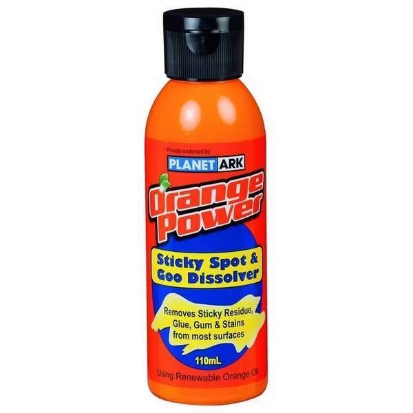 ผลิตภัณฑ์เช็ดและลบคราบเหนียวคราบกาวสติ๊กเกอร์ น้ำยาเช็ดและลบคราบกาวคราบสติ๊กเกอร์ Orange Power Sticky Spot
