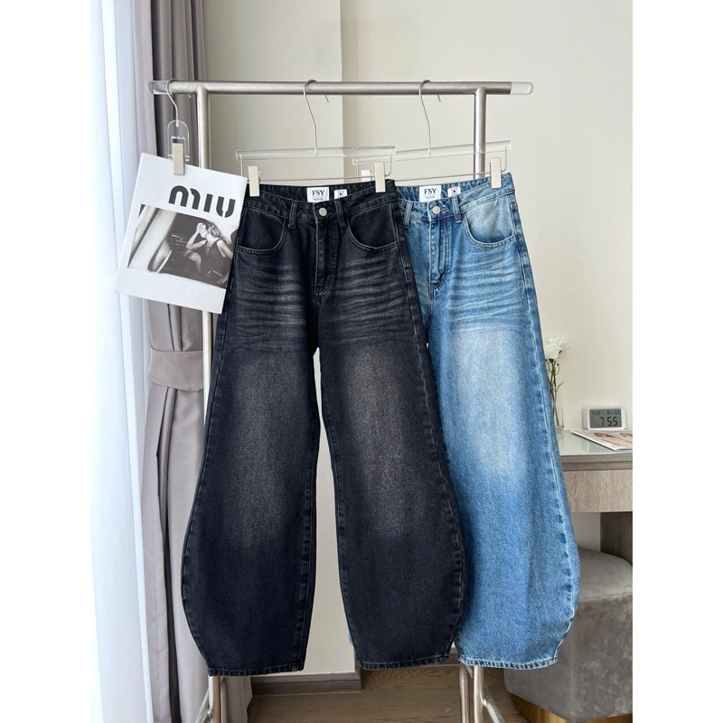 กางเกงยีนส์ทรงบอลลูนรุ่น 61595 TAG FSY🇰🇷