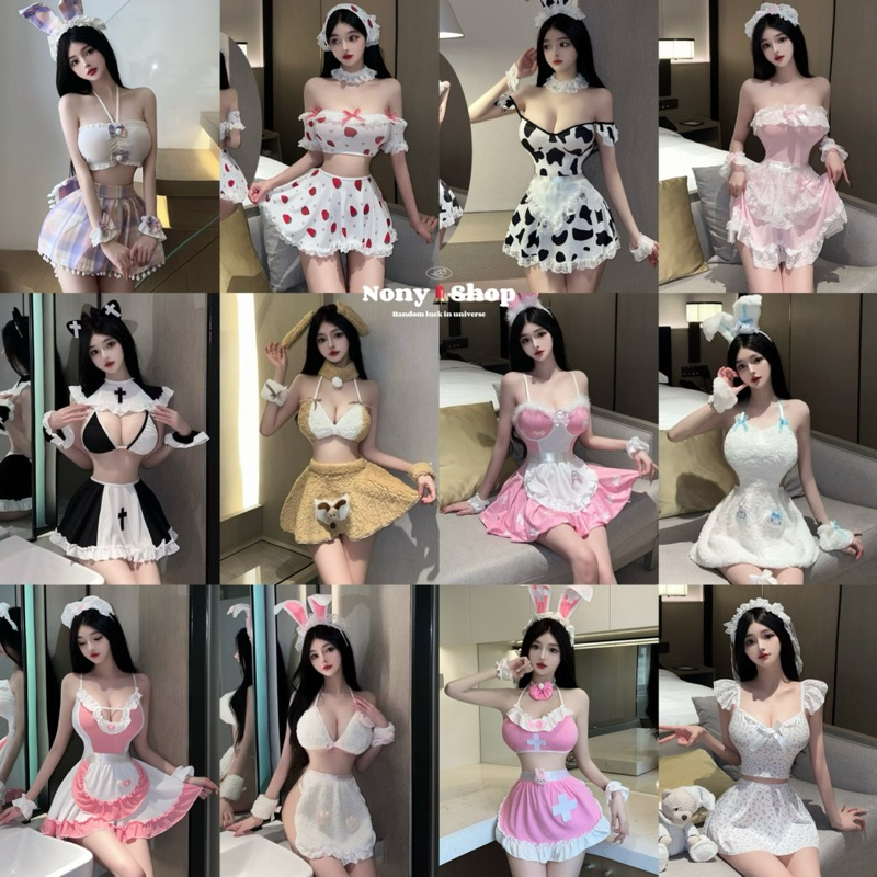 ชุดคอสเพลย์ ราคาส่ง ฮาโลวีน ชุดนอนไม่ได้นอน ชุดนอนเซ็กซี่ RT CC011 🎗เกรดพรีเมี่ยมแท้ รวมแบบคอสเพลย์