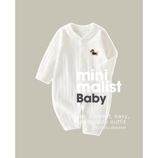 ชุดจั๊มสูทเด็กแรกเกิด 0-6เดือน ชุดนอนเด็กแรกเกิด totty.appar…